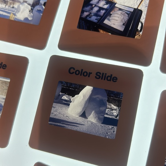 Photographic slides from Quebec Canada Snow sculptures mainly 1995 - Picture 12 of 14